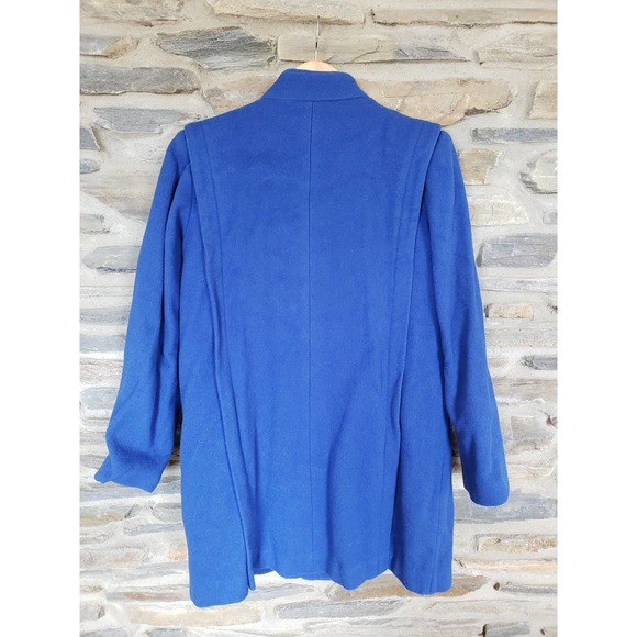 VTG Blue Wool Coat Small/Medium - Picture 5 of 6